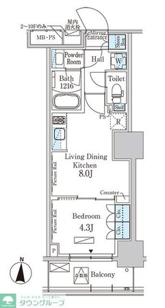 パークアクシス錦糸公園の物件間取画像